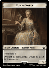 Human Noble // Cyberman Double-Sided Token [Doctor Who Tokens] MTG Single Magic: The Gathering  | Multizone: Comics And Games