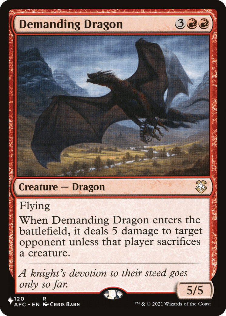 Demanding Dragon [The List] MTG Single Magic: The Gathering  | Multizone: Comics And Games