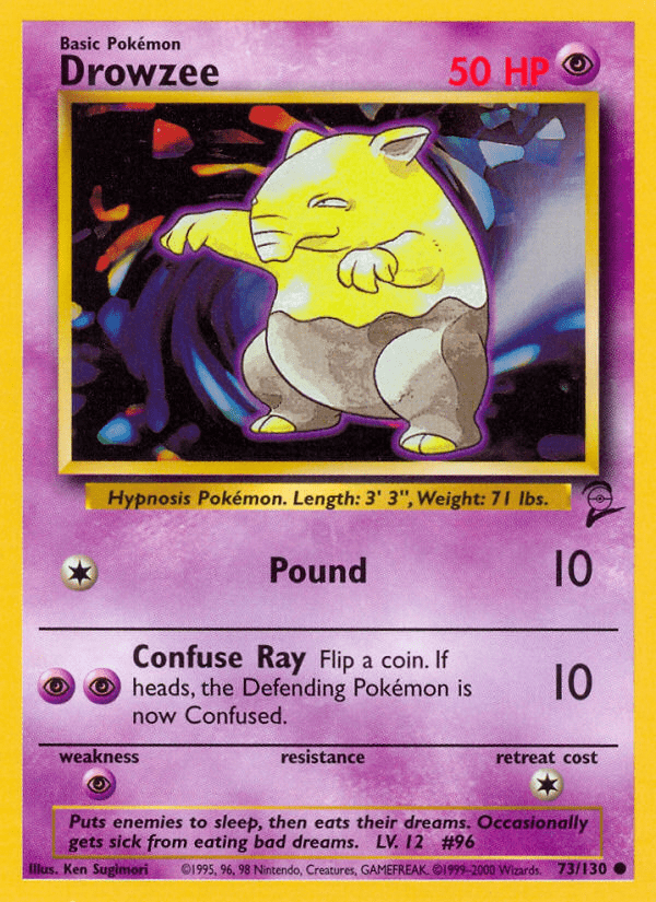 Drowzee (73/130) [Base Set 2] Pokemon Single Pokémon  | Multizone: Comics And Games