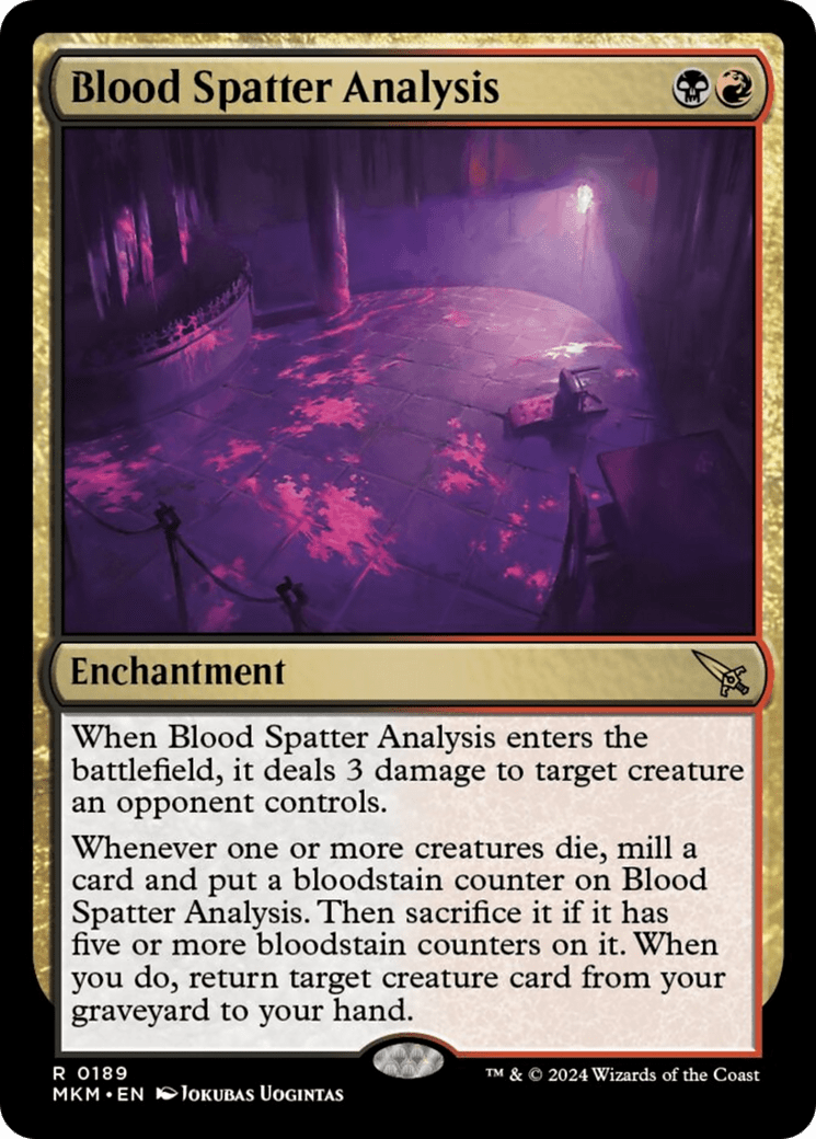 Blood Spatter Analysis [Murders at Karlov Manor] MTG Single Magic: The Gathering  | Multizone: Comics And Games