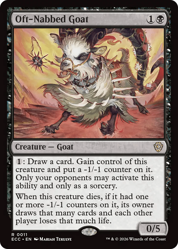 Oft-Nabbed Goat [Lorwyn Eclipsed Commander] MTG Single Magic: The Gathering  | Multizone: Comics And Games
