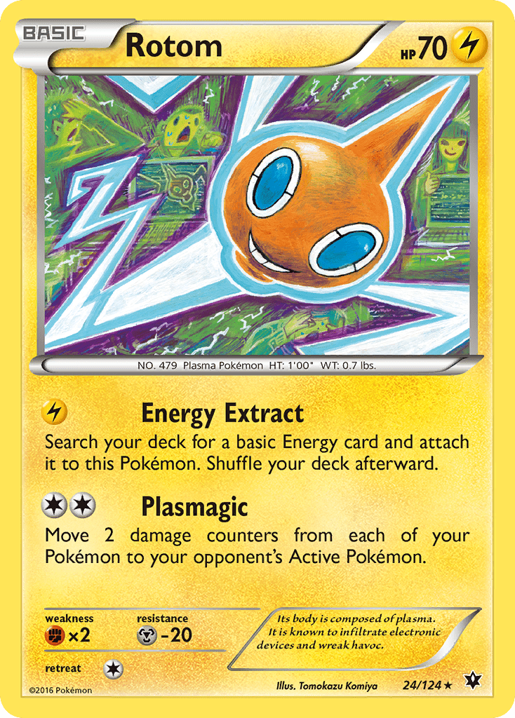 Rotom (24/124) [XY: Fates Collide] Pokemon Single Pokémon  | Multizone: Comics And Games