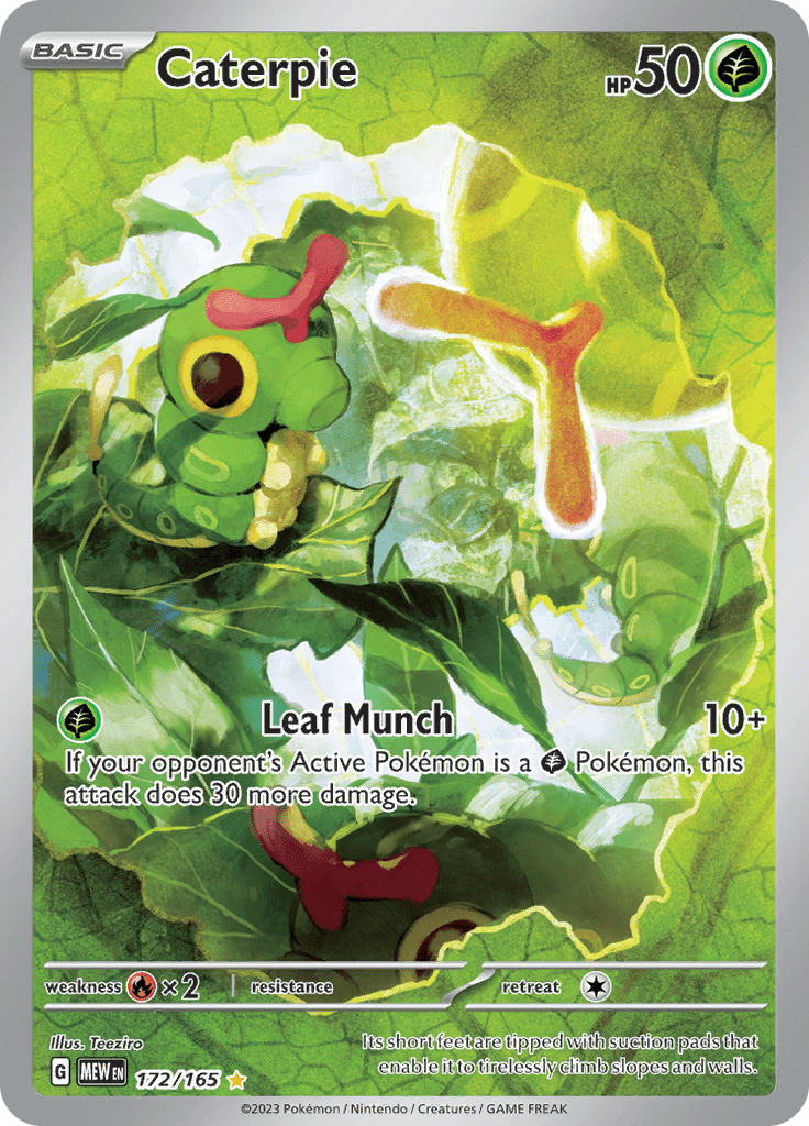 Caterpie (172/165) [Scarlet & Violet: 151] Pokemon Single Pokémon  | Multizone: Comics And Games