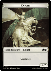 Knight // Food (0013) Double-Sided Token [Wilds of Eldraine Tokens] MTG Single Magic: The Gathering  | Multizone: Comics And Games