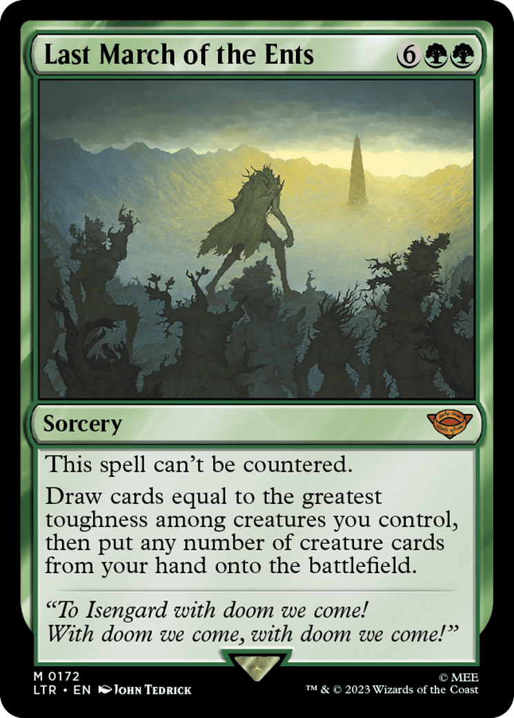 Last March of the Ents [The Lord of the Rings: Tales of Middle-Earth] MTG Single Magic: The Gathering  | Multizone: Comics And Games