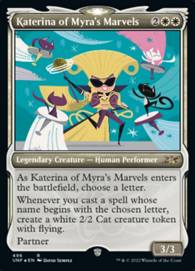 Katerina of Myra's Marvels (Showcase) (Galaxy Foil) [Unfinity] MTG Single Magic: The Gathering  | Multizone: Comics And Games
