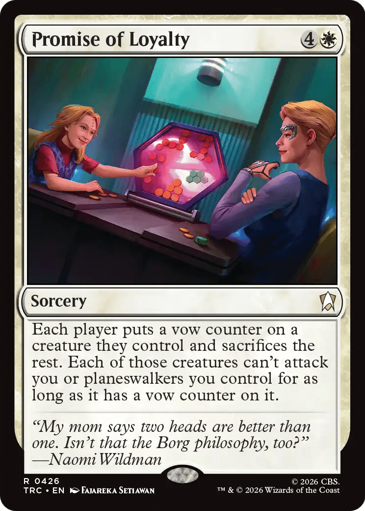 Promise of Loyalty (Surge Foil) [Star Trek Commander] MTG Single Magic: The Gathering  | Multizone: Comics And Games