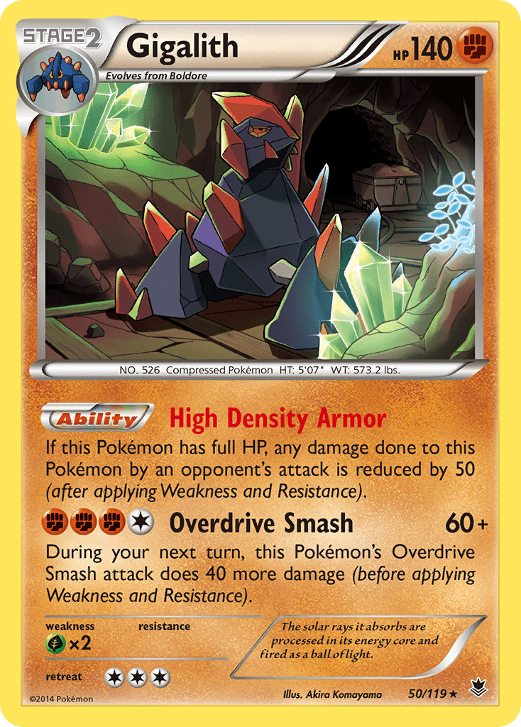 Gigalith (50/119) [XY: Phantom Forces] Pokemon Single Pokémon  | Multizone: Comics And Games