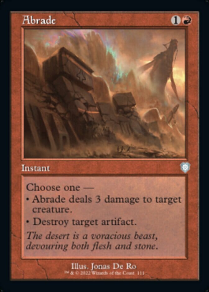 Abrade (Retro) [The Brothers' War Commander] MTG Single Magic: The Gathering  | Multizone: Comics And Games