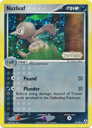 Nuzleaf (41/92) (Stamped) [EX: Legend Maker] Pokemon Single Pokémon  | Multizone: Comics And Games