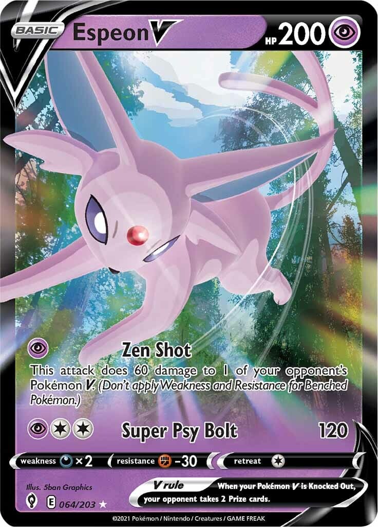 Espeon V (064/203) [Sword & Shield: Evolving Skies] Pokemon Single Pokémon  | Multizone: Comics And Games