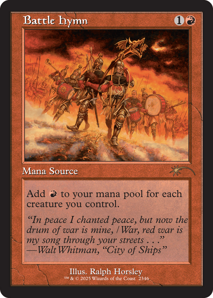 Battle Hymn [Secret Lair Drop Series] MTG Single Magic: The Gathering  | Multizone: Comics And Games