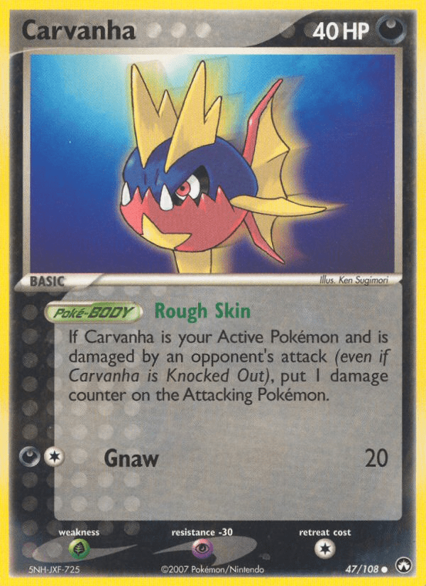 Carvanha (47/108) [EX: Power Keepers] Pokemon Single Pokémon  | Multizone: Comics And Games