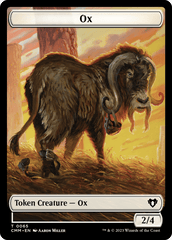 Phyrexian Golem // Ox Double-Sided Token [Commander Masters Tokens] MTG Single Magic: The Gathering  | Multizone: Comics And Games
