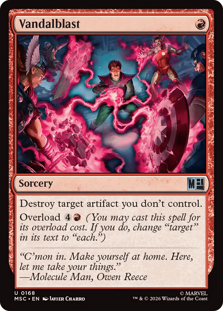 Vandalblast (Surge Foil) [Marvel Super Heroes Commander] MTG Single Magic: The Gathering  | Multizone: Comics And Games