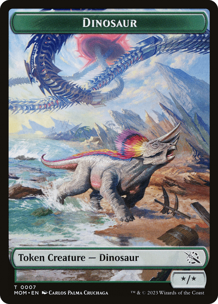 Treasure (20) // Dinosaur Double-Sided Token [March of the Machine Tokens] MTG Single Magic: The Gathering  | Multizone: Comics And Games