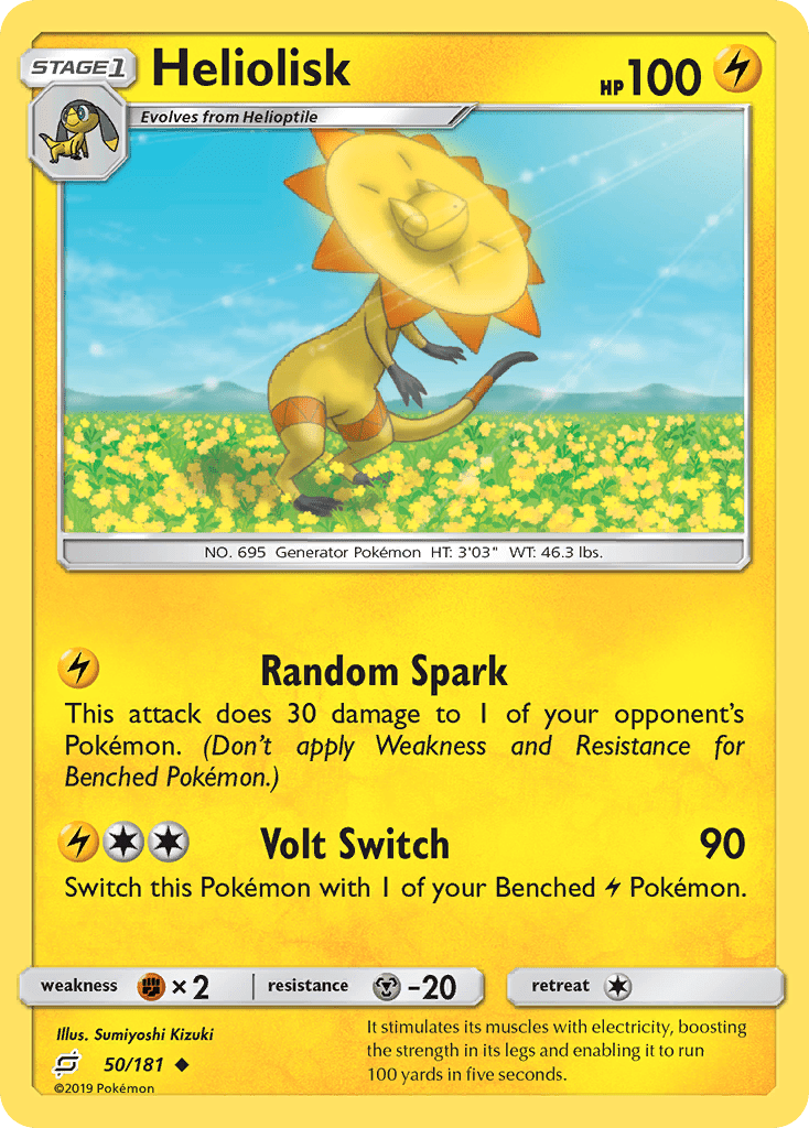 Heliolisk (50/181) [Sun & Moon: Team Up] Pokemon Single Pokémon  | Multizone: Comics And Games