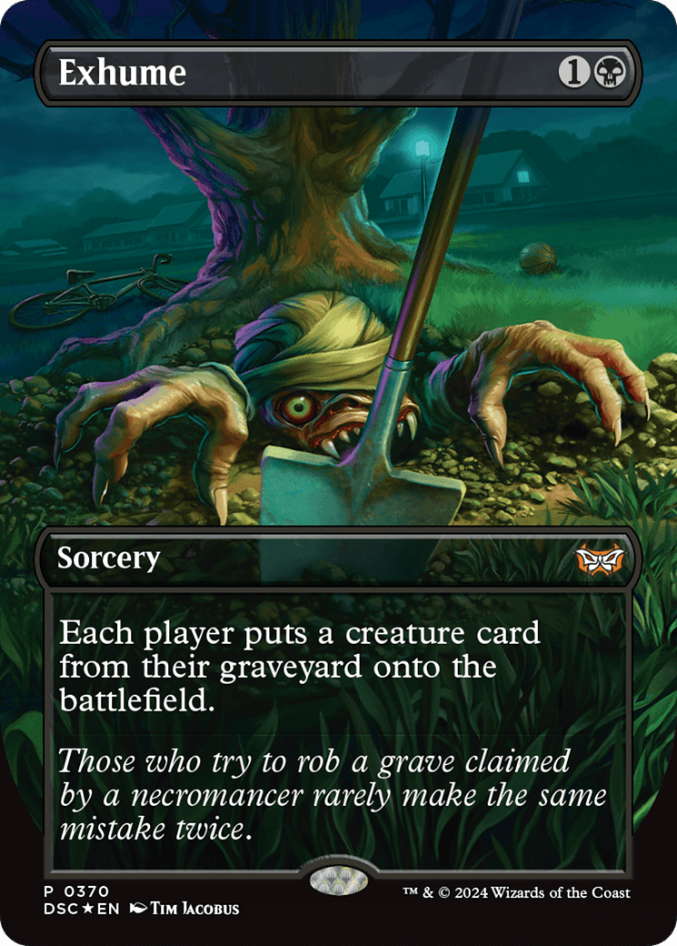 Exhume (Borderless) [Duskmourn: House of Horror Commander] MTG Single Magic: The Gathering  | Multizone: Comics And Games