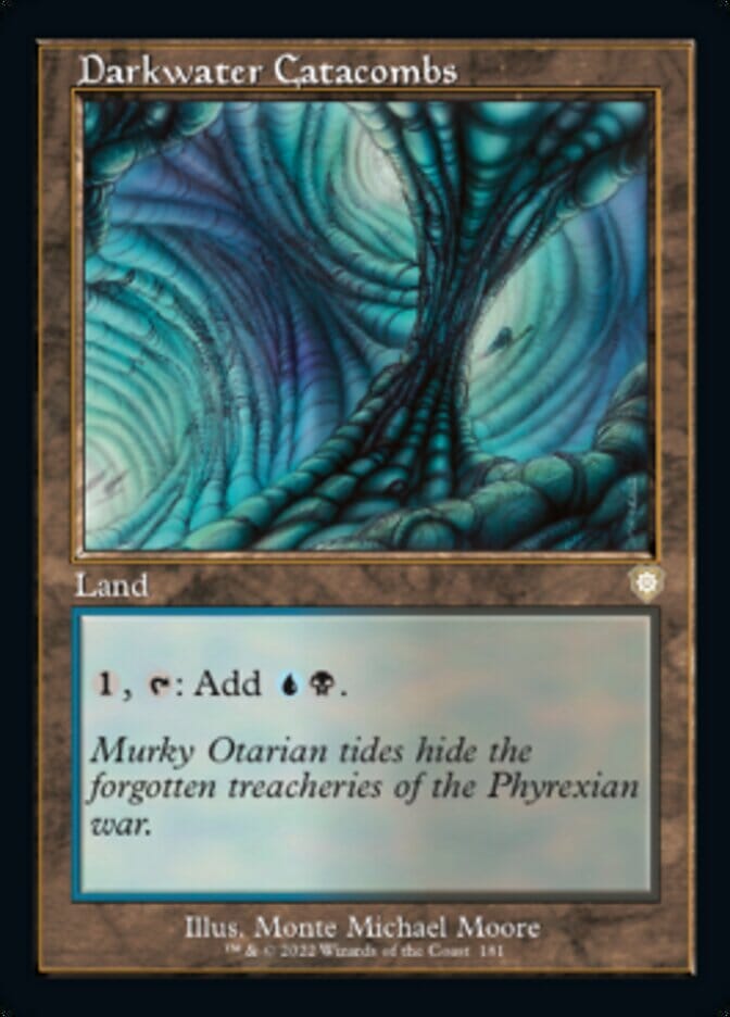 Darkwater Catacombs (Retro) [The Brothers' War Commander] MTG Single Magic: The Gathering  | Multizone: Comics And Games