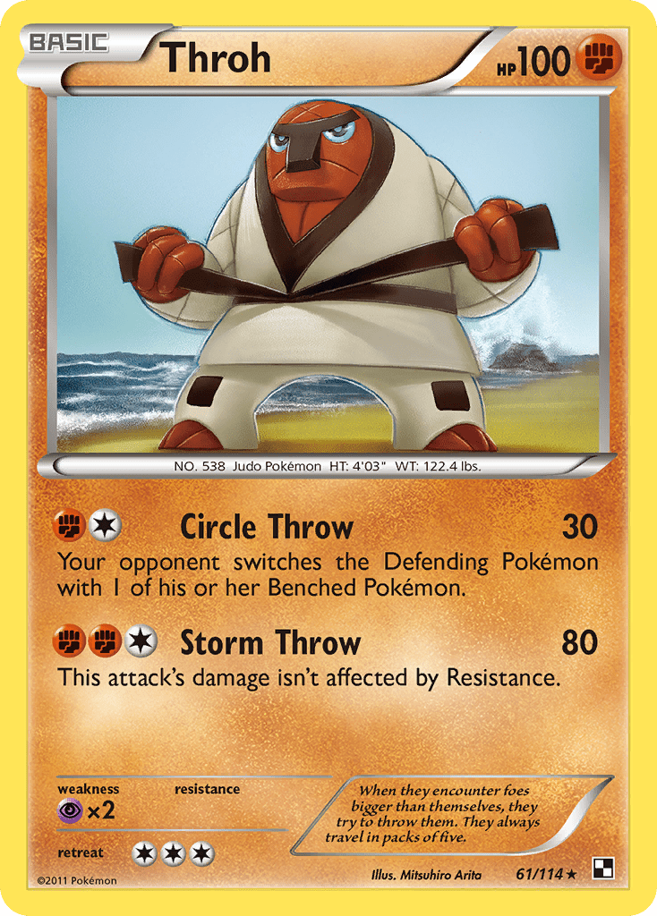 Throh (61/114) [Black & White: Base Set] Pokemon Single Pokémon  | Multizone: Comics And Games