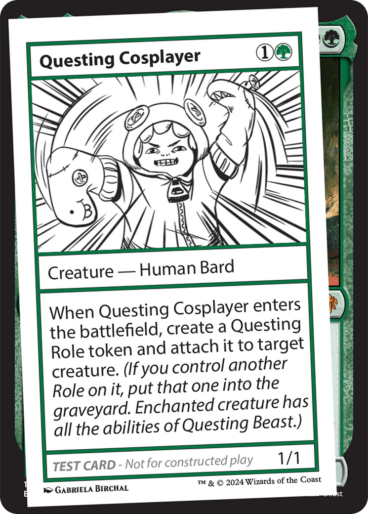 Questing Cosplayer [Mystery Booster 2 Playtest Cards] MTG Single Magic: The Gathering  | Multizone: Comics And Games