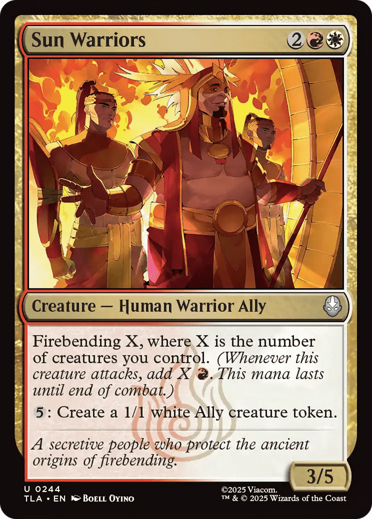 Sun warriors [Avatar: The Last Airbender] MTG Single Magic: The Gathering  | Multizone: Comics And Games
