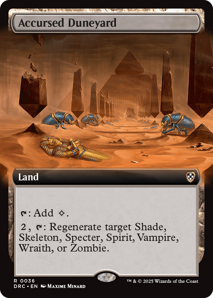 Accursed Duneyard (Extended Art) [Aetherdrift Commander] MTG Single Magic: The Gathering  | Multizone: Comics And Games