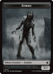 Faerie // Zombie Double-Sided Token [Foundations Tokens] MTG Single Magic: The Gathering  | Multizone: Comics And Games