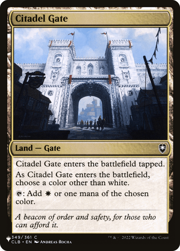 Citadel Gate [The List] MTG Single Magic: The Gathering  | Multizone: Comics And Games