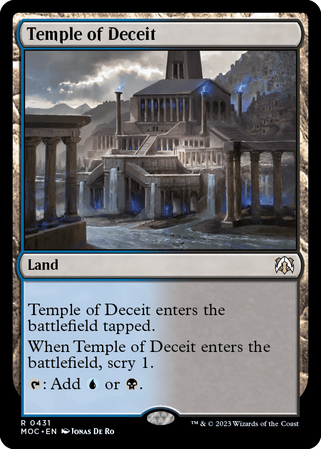 Temple of Deceit [March of the Machine Commander] MTG Single Magic: The Gathering  | Multizone: Comics And Games