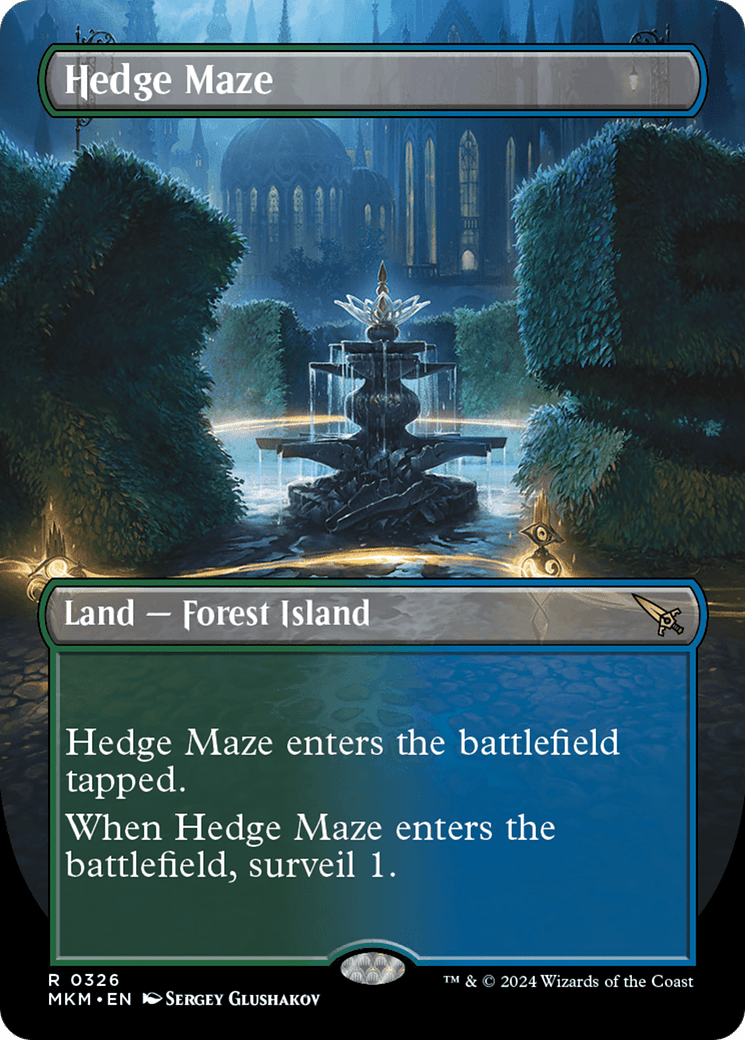 Hedge Maze (Borderless) [Murders at Karlov Manor] MTG Single Magic: The Gathering  | Multizone: Comics And Games