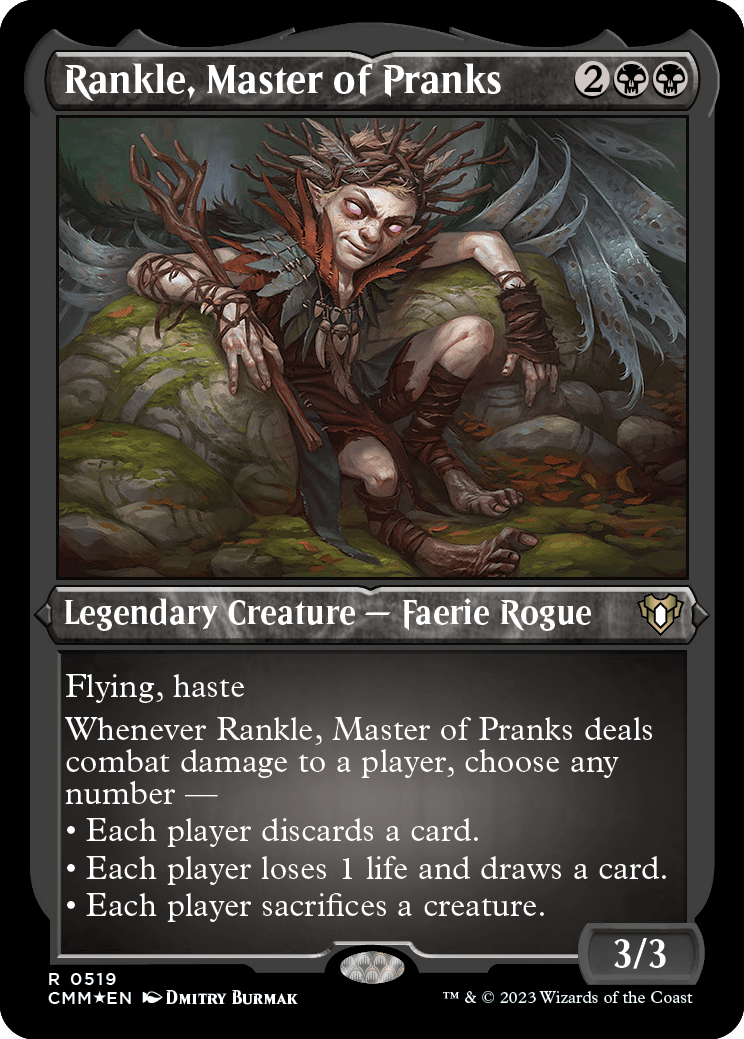 Rankle, Master of Pranks (Foil Etched) [Commander Masters] MTG Single Magic: The Gathering  | Multizone: Comics And Games