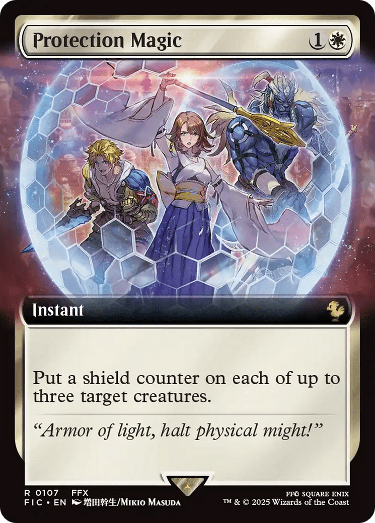 Protection Magic (Extended Art) [FINAL FANTASY Commander] MTG Single Magic: The Gathering  | Multizone: Comics And Games