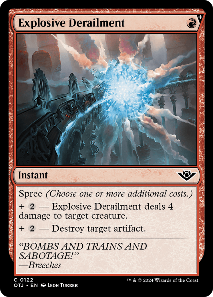 Explosive Derailment [Outlaws of Thunder Junction] MTG Single Magic: The Gathering  | Multizone: Comics And Games