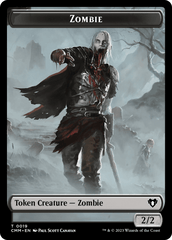 Zombie (0019) // Kor Soldier Double-Sided Token [Commander Masters Tokens] MTG Single Magic: The Gathering  | Multizone: Comics And Games