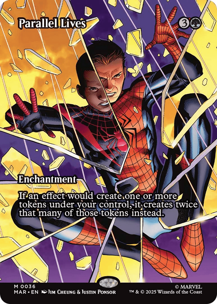 Parallel Lives (Borderless) [Marvel Universe: Eternal-Legal] MTG Single Magic: The Gathering  | Multizone: Comics And Games