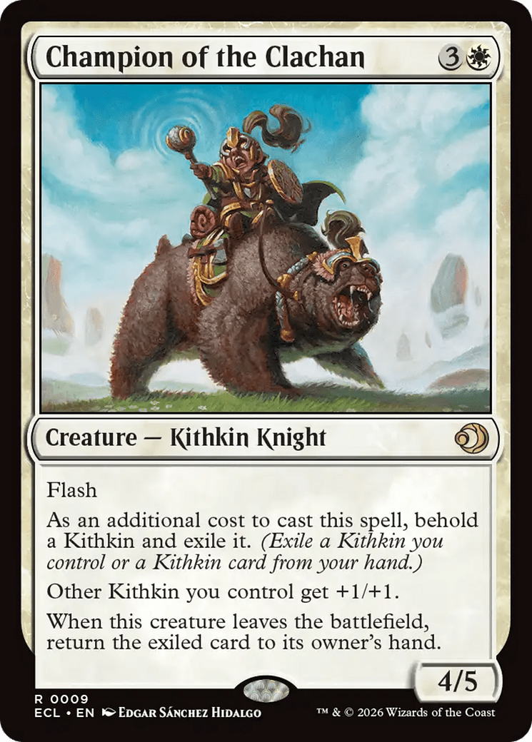 Champion of the Clachan [Lorwyn Eclipsed] MTG Single Magic: The Gathering  | Multizone: Comics And Games