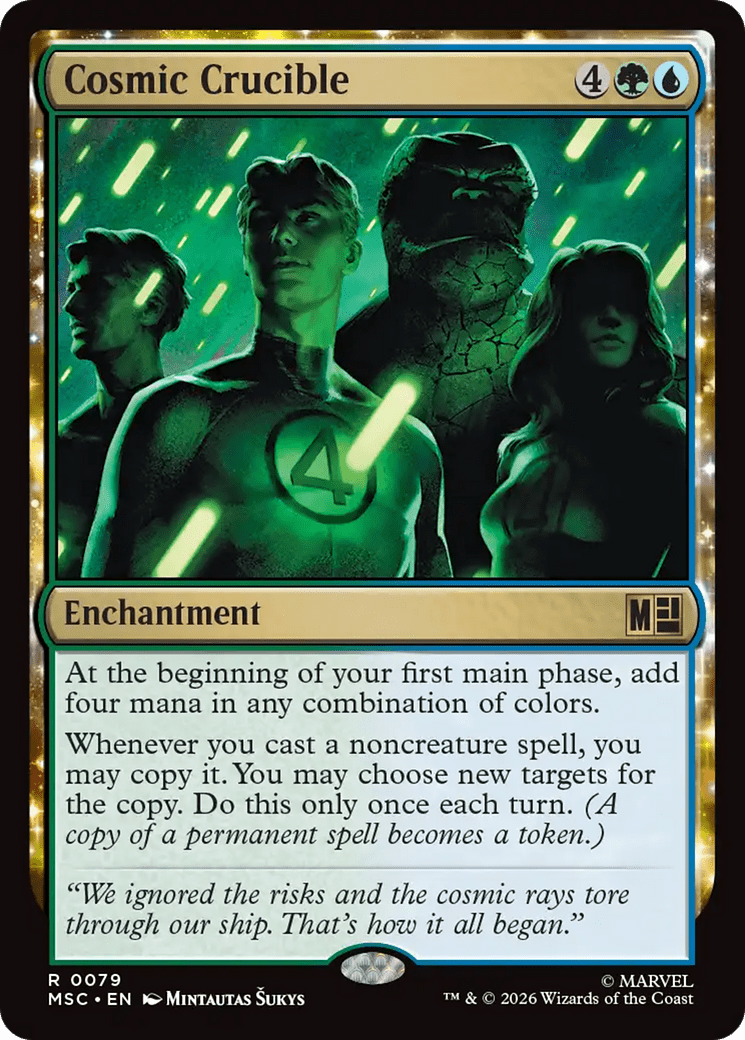Cosmic Crucible (Surge Foil) [Marvel Super Heroes Commander] MTG Single Magic: The Gathering  | Multizone: Comics And Games