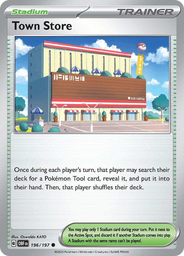 Town Store (196/197) [Scarlet & Violet: Obsidian Flames] Pokemon Single Pokémon  | Multizone: Comics And Games
