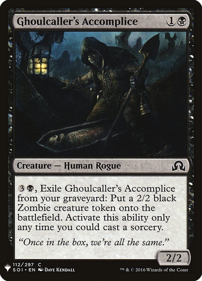Ghoulcaller's Accomplice [Mystery Booster] MTG Single Magic: The Gathering  | Multizone: Comics And Games