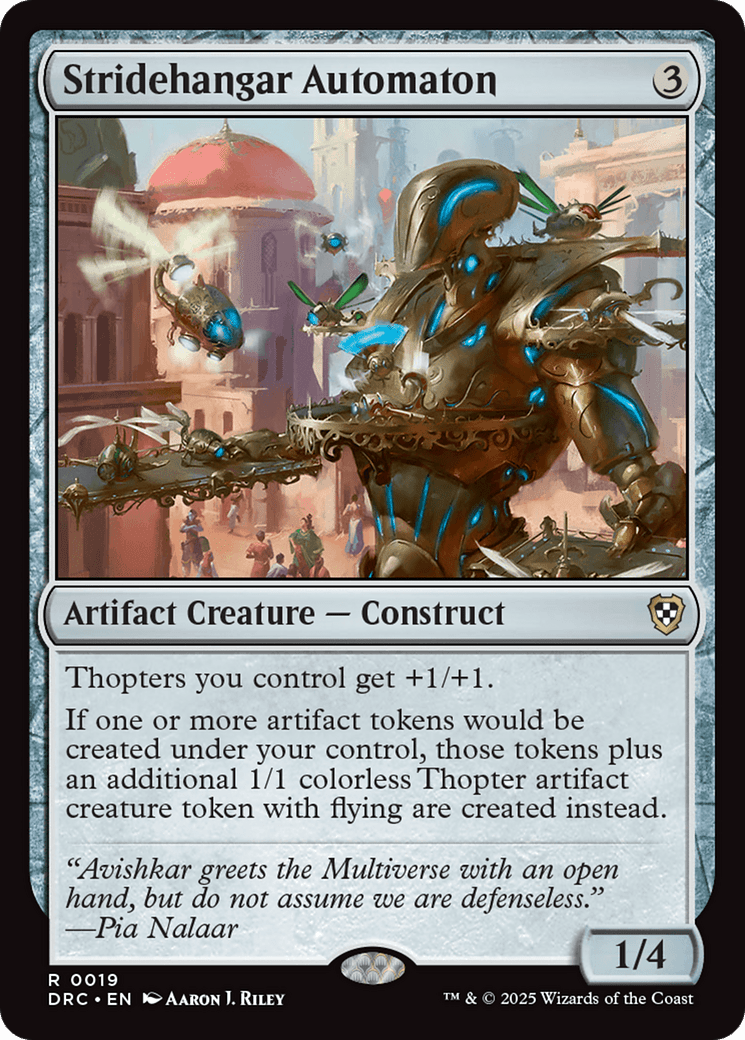 Stridehangar Automaton [Aetherdrift Commander] MTG Single Magic: The Gathering  | Multizone: Comics And Games