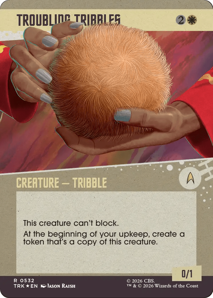 Troubling Tribbles (Showcase) (Surge Foil) [Star Trek] MTG Single Magic: The Gathering  | Multizone: Comics And Games