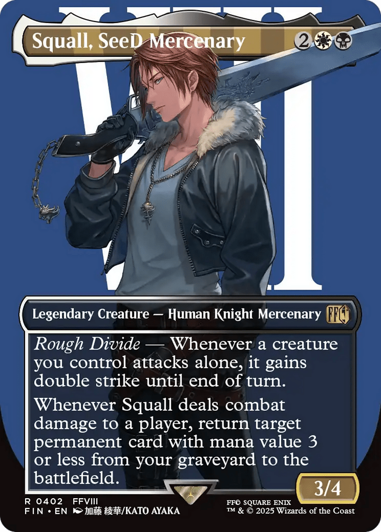 Squall, SeeD Mercenary (Borderless) [FINAL FANTASY] MTG Single Magic: The Gathering  | Multizone: Comics And Games