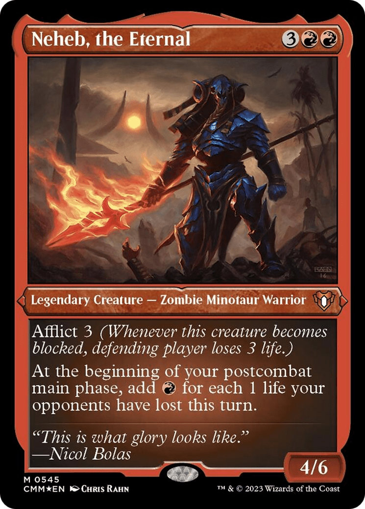 Neheb, the Eternal (Foil Etched) [Commander Masters] MTG Single Magic: The Gathering  | Multizone: Comics And Games
