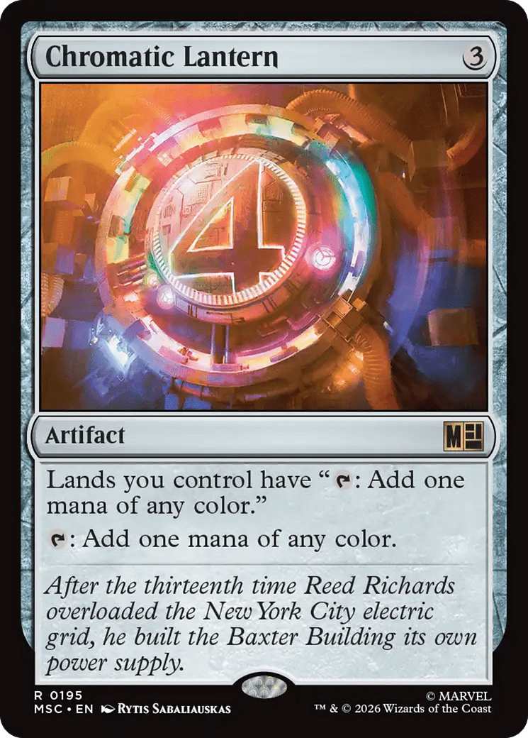 Chromatic Lantern (Surge Foil) [Marvel Super Heroes Commander] MTG Single Magic: The Gathering  | Multizone: Comics And Games