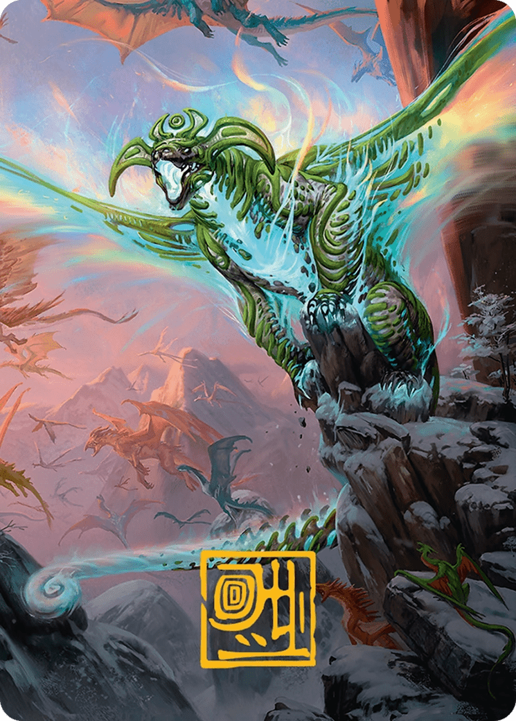 Ureni of the Unwritten Art Card (51/54) [Tarkir: Dragonstorm Art Series] MTG Single Magic: The Gathering  | Multizone: Comics And Games