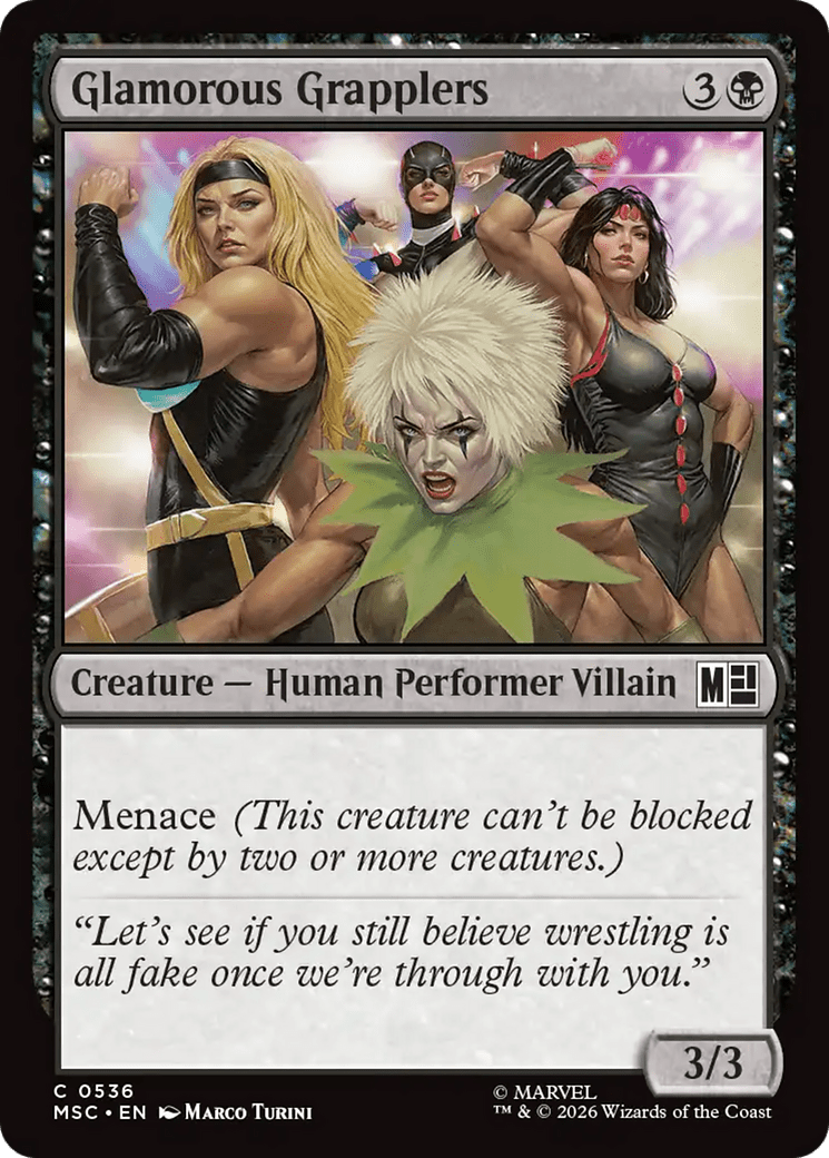 Glamorous Grapplers [Marvel Super Heroes Commander] MTG Single Magic: The Gathering  | Multizone: Comics And Games