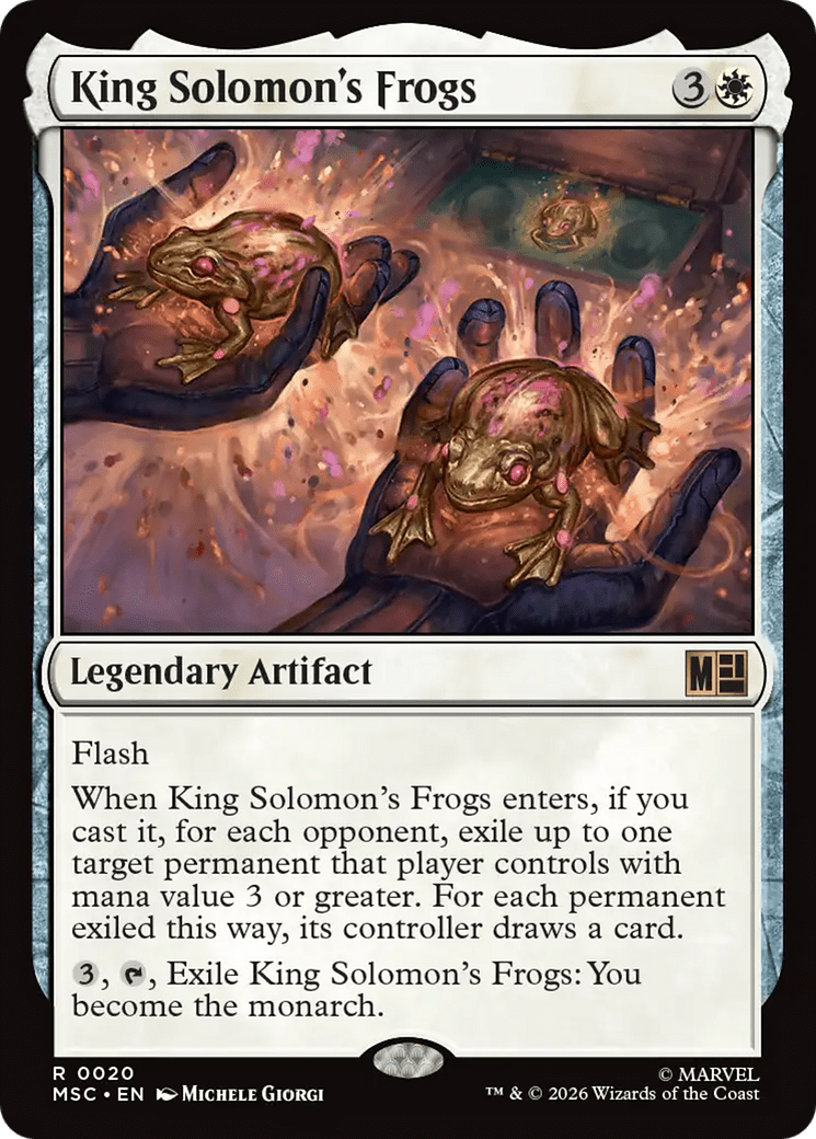 King Solomon's Frogs (Surge Foil) [Marvel Super Heroes Commander] MTG Single Magic: The Gathering  | Multizone: Comics And Games