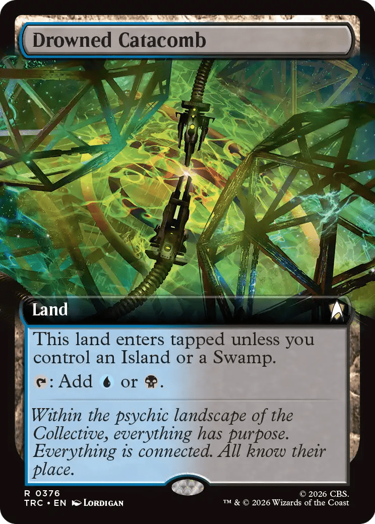 Drowned Catacomb (Extended Art) [Star Trek Commander] MTG Single Magic: The Gathering  | Multizone: Comics And Games