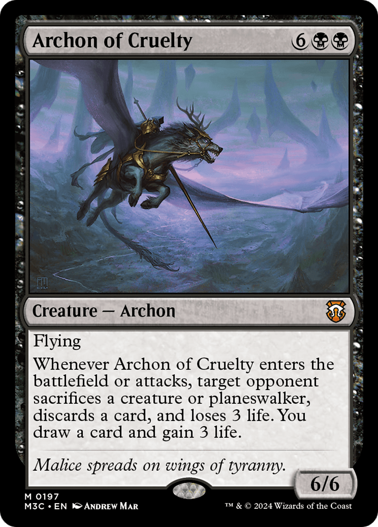 Archon of Cruelty [Modern Horizons 3 Commander] MTG Single Magic: The Gathering  | Multizone: Comics And Games